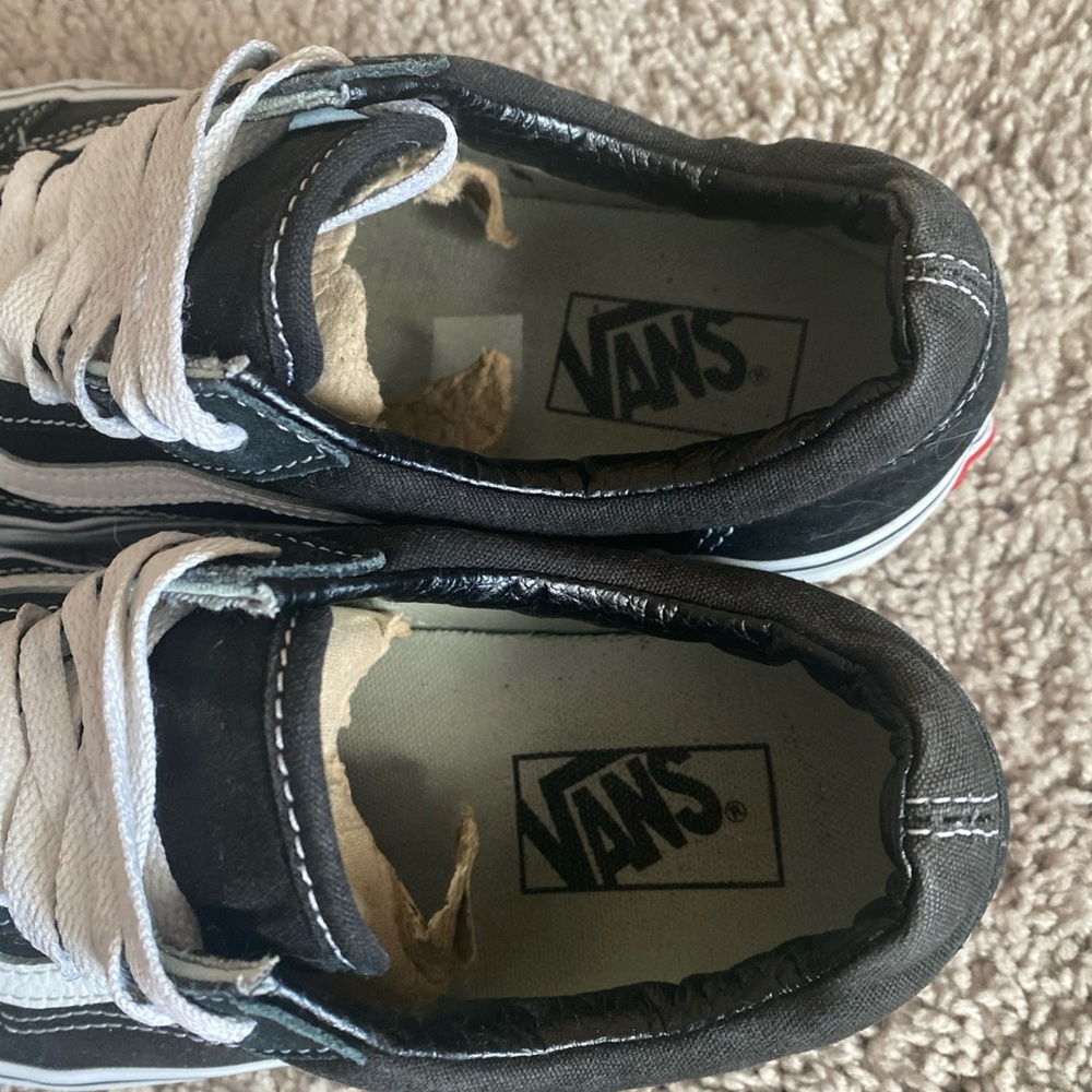 ❤️SOLD@mercari❤️Vans off the wall Oldskool sk8 Black and White suede Sneakers - Picture 16 of 17